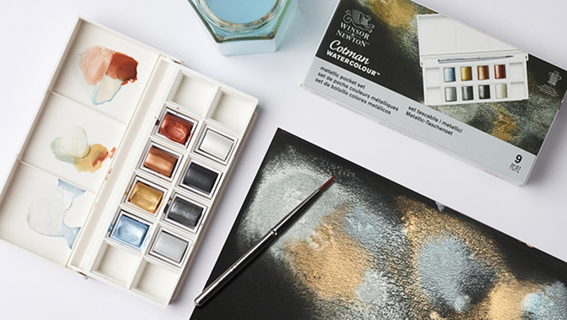 Cotman Metallic watercolours